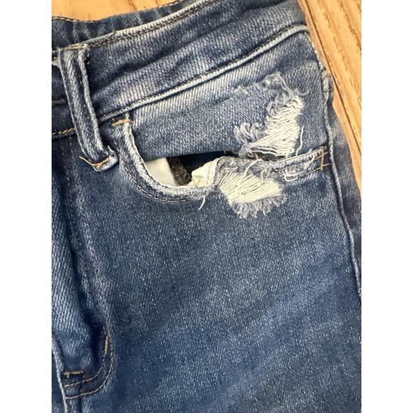 Vervet Straight Leg Jeans Womens Size 24 Distressing at pockets - Picture 3 of 7